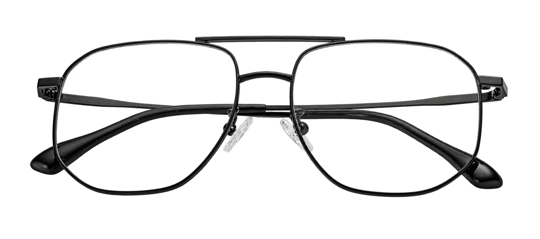 HJ16464-Metal Wholesale High-Quality Stylish eyewear Double Beam Design Spectacle frames Metal Eyeglass frames for men and women