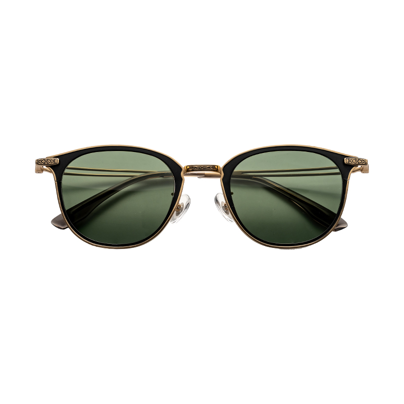 HJCK90316-Titanium Wholesale Custom Logo Semi Titanium Polarized Sunglasses Durable Scratch Resistant Lens For Outdoor Activities Hiking Driving