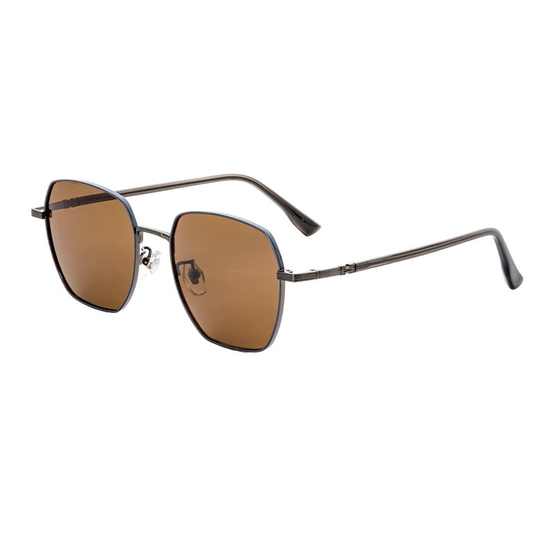 HJ16461-Metal Custom Fashion Sunglasses Polygonal Metal Sun Glasses Suitable for Driving & Outdoor 