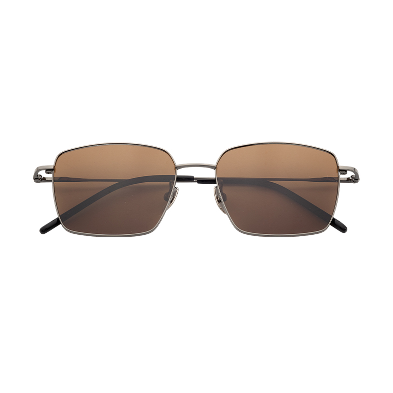 HJ-22114-Titanium Half Titanium material Frame Sun Glasses Square Frame Men Sunglasses Luxury Glasses