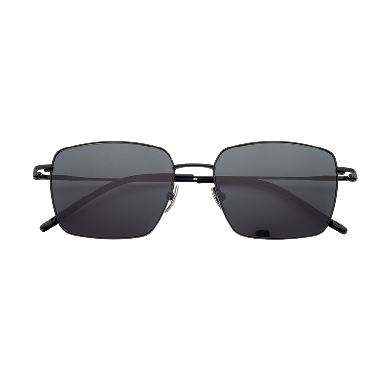 HJ-22114-Titanium Half Titanium material Frame Sun Glasses Square Frame Men Sunglasses Luxury Glasses