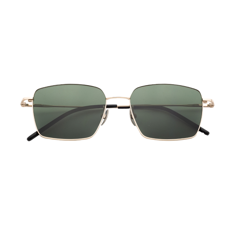 HJ-22114-Titanium Half Titanium material Frame Sun Glasses Square Frame Men Sunglasses Luxury Glasses