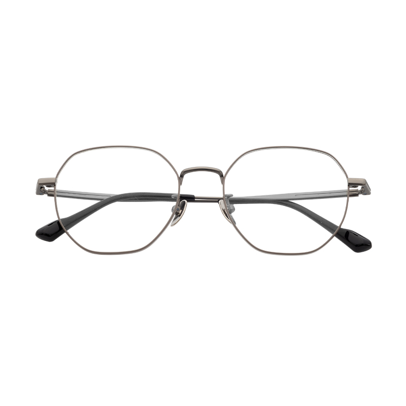 HJ26021-Titanium Wholesale Pure Titanium Full frame Eyeglasses Frames for Men Lightweight youth Optical Glasses