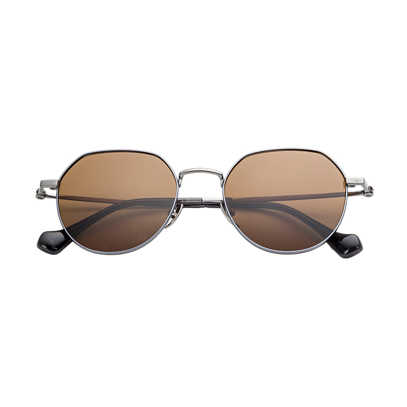HJ2018-Titanium Premium Semi-Titanium Sunglass Frames Adjustable Temple UV400 casual fashion Sunglasses for Outdoor drive