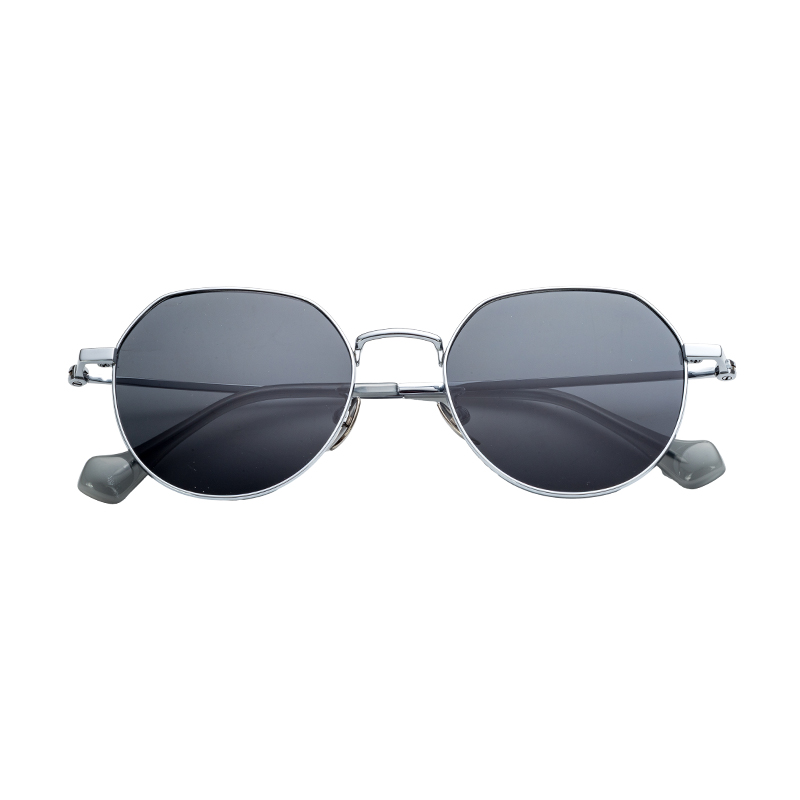 HJ2018-Titanium Premium Semi-Titanium Sunglass Frames Adjustable Temple UV400 casual fashion Sunglasses for Outdoor drive