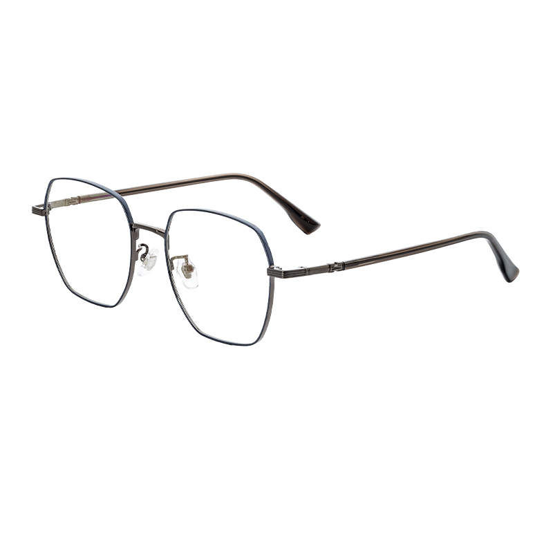 HJ16461-Metal Vintage Retro Square Metal Eyeglass Frames Ultra Thin Optical Glasses Frame Unisex Stylish