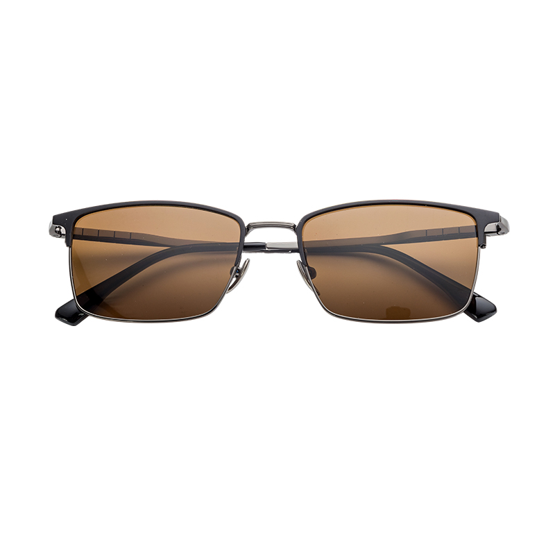HJ18824-Titanium Durable Semi-Titanium UV400 Sports Sunglasses Hiking Fishing & Extreme Outdoor Adventures