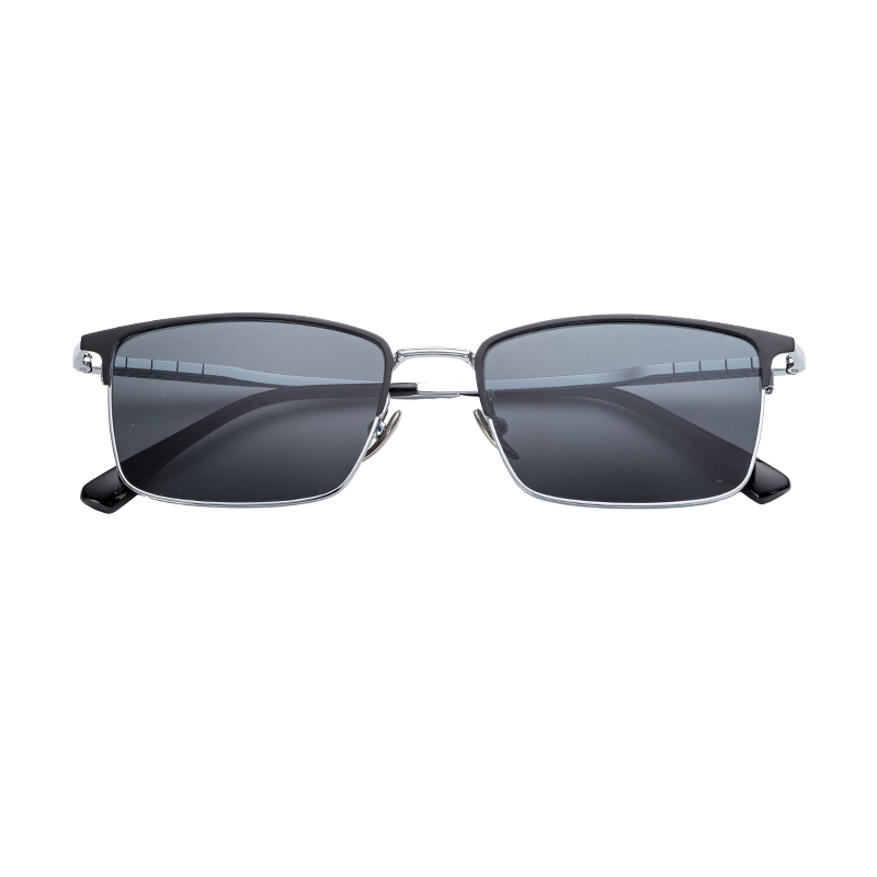 HJ18824-Titanium Durable Semi-Titanium UV400 Sports Sunglasses Hiking Fishing & Extreme Outdoor Adventures