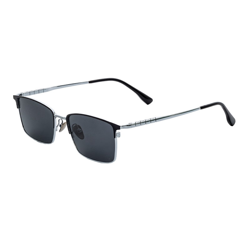 HJ18824-Titanium Durable Semi-Titanium UV400 Sports Sunglasses Hiking Fishing & Extreme Outdoor Adventures