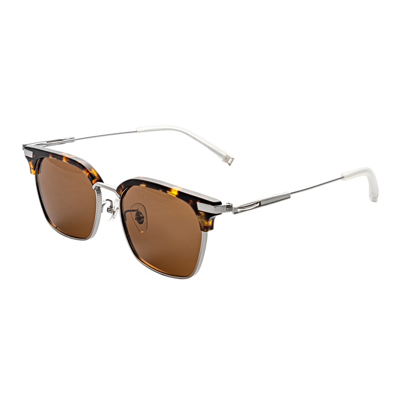 HJCK9841-Titanium Custom polarized sunglasses Durable Titanium Frame Sunglasses Long Lasting luxury sunglasses men