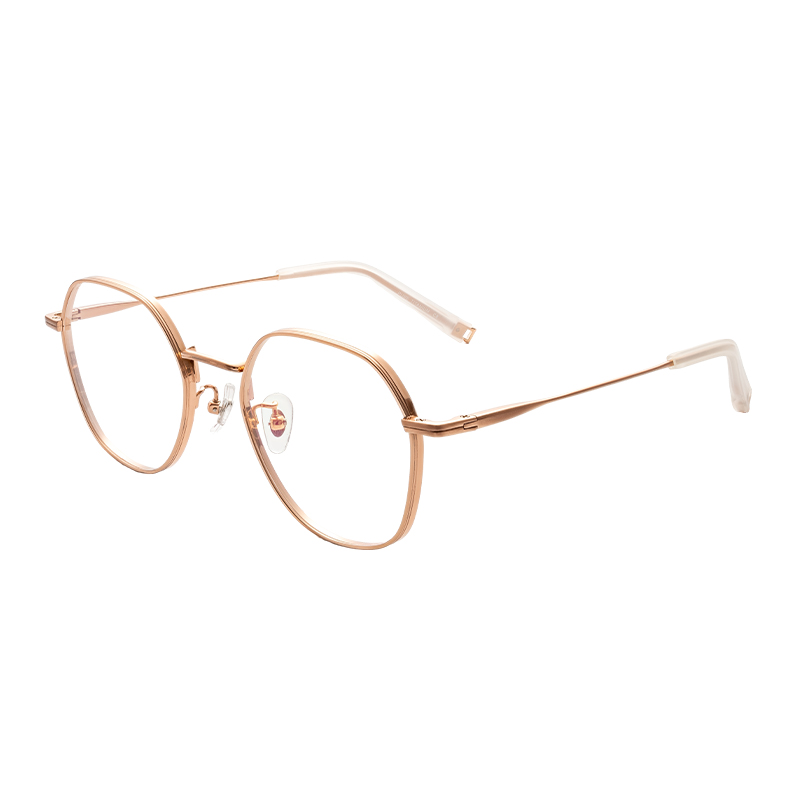 HJCK9842-Titanium Glasses OEM ODM Custom Titanium Plate Optical Glasses Frame Sleek Modern Design Metal Frames computer glasses for eye protection