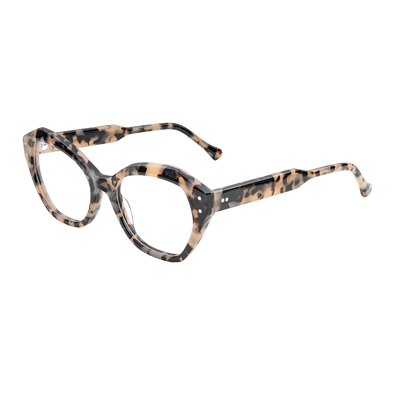 HJ16192-Acetate Low MOQ Fast Dispatch Handmade Full Rim Cat Eye Specialty Frames Multicolor Acetate Optical Eyeglass Frames Eyewear