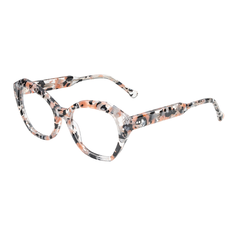 HJ16192-Acetate Low MOQ Fast Dispatch Handmade Full Rim Cat Eye Specialty Frames Multicolor Acetate Optical Eyeglass Frames Eyewear